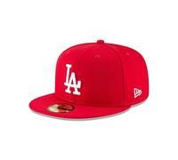 New Era x MLB Men's Los Angeles Dodgers Basic 56Fifty Fitted Hat Scarlet Red 7 3/8