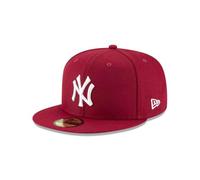 New Era 59Fifty MLB Basic York Yankees Fitted Burgundy Headwear Cap (7 1/2)