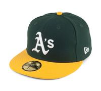 New Era 59FIFTY Oakland Athletics Baseball Cap - On Field Green-Yellow