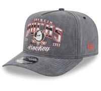 New Era 9Fifty A-Frame NHL Team Washed Black Snapback Cap (UK, Alpha, One Size, Black, Anaheim Ducks)