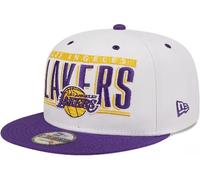 New Era 9FIFTY Cap Hat Snapback Mens Adults S/M LOS ANGELES LAKERS NBA Flat Brim