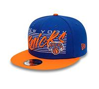 New Era 9Fifty NBA Properties Knicks CapEra Baseball Cap Flat Brim (M/L (57-59 cm) - Blau-Orange)