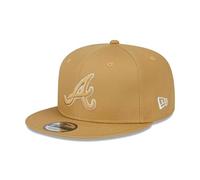 New Era 9Fifty Snapback Cap - SIDEPATCH Atlanta Braves - S/M Beige