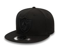 (M/L) Las Vegas Raiders Cap Adjustable Mens 9Fifty Monochrome New Era Black