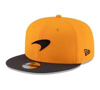 New Era McLaren F1 9FIFTY Snapback Cap, Official Team Hat, Orange and Grey, Adjustable (UK, Alpha, S, M, Orange)