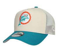 New Era 9Forty A-Frame Trucker Cap - Miami Dolphins Retro - One Size Beige