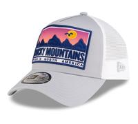 NEW ERA ROCKY MOUNTAINS TRUCKER CAP.LIMITED ED GREY LOCATION BASEBALL HAT W24