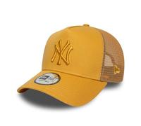 New Era 9Forty Adult's League Essential MLB New York Yankees Trucker Baseball Cap Hat Medium Beige