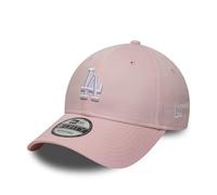 New Era 9Forty Adult's Midi Logo MLB Los Angeles Dodgers Strapback Baseball Cap Hat Pastel Pink
