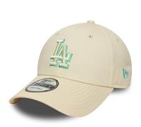 LA Dodgers Team Outline Cream 9FORTY Strapback Cap