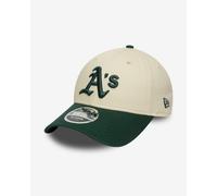 New Era 9FORTY Athletics Cap Colour Block white cream dark green