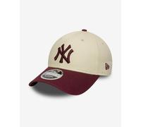 New Era 9FORTY Colour Block Cap New York Yankees white cream maroon