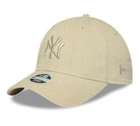 New Era 9Forty Cord Yankees WMNS CapEra Women - Corduroy Cap Baseball Women´s Metal Buckle, with Peak All-Season Spring Summer Autumn Winter - One Size Beige