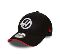 2024 Haas Team 9Forty Adults Cap (Black) One Size Polyester Made By: New Era