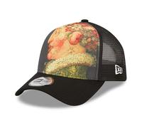 New Era 9FORTY Four Seasons A-Frame Trucker Cap - Le Louvre AOP - Black