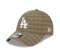 New Era 9FORTY L.A. Dodgers Baseball Cap - MLB Flannel - Camel-White