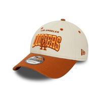 New Era 9FORTY L.A. Dodgers Baseball Cap - MLB White Crown - Ivory-Rust