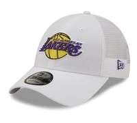 New Era 9FORTY L.A. Lakers Trucker Cap - NBA Home Field - White