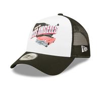 New Era 9FORTY Los Angeles Repreve Trucker Cap - US State Wordmark - Black-White