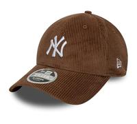 NEW ERA NEW YORK YANKEES BASEBALL CAP.9FORTY M CROWN BROWN CORD SNAPBACK HAT W25