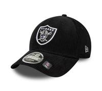 New Era Adult's 9Forty Cord NFL Las Vegas Raiders M Crown Baseball Cap Hat Black