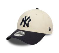 New Era 9FORTY New York Yankees Baseball Cap - MLB Colourblock - Cream-Navy