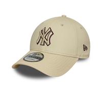 New Era Adult's 9Forty Outline MLB New York Yankees Baseball Cap Hat Light Beige