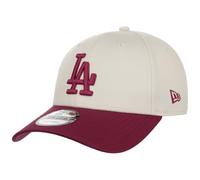 New Era 9Forty Side Script Dodgers CapEra Women/Men/Strapback - Curved Brim Cap Baseball MLB Metal Buckle, with Peak Spring-Summer Summer - One Size Bordeaux