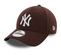New Era 9Forty Snapback Cap - Melton New York Yankees Brown - One Size