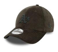 New Era 9Forty Strapback Cap - Cord Oakland Athletics Forest Green