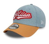 New Era 9Forty Strapback Cap - DENIM AC Milan