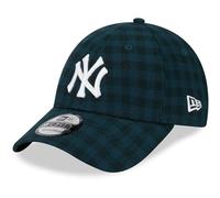 NEW ERA NEW YORK YANKEES BASEBALL CAP.9FORTY FLANNEL DARK GREEN STRAP HAT W23