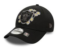 New Era 9Forty Strapback Cap - Flower Las Vegas Raiders Black