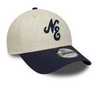 New Era 9Forty Strapback Cap - LINEN Brand Script beige