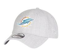 New Era 9Forty Strapback Cap - Miami Dolphins Heather Grey - One Size