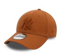 NEW ERA NEW YORK YANKEES BASEBALL CAP.9FORTY MLB LEAGUE BROWN STRAPBACK HAT W24