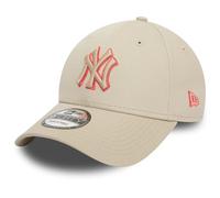 New Era 9Forty Strapback Cap - Outline New York Yankees Beige