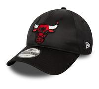 New Era 9Forty Strapback Cap - Satin Chicago Bulls Black