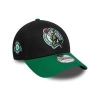New Era 9Forty Strapback Cap - Side Patch Boston Celtics - One Size Black