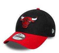 NEW ERA CHICAGO BULLS BASEBALL CAP.9FORTY SIDE PATCH BLACK RED STRAPBACK HAT S25