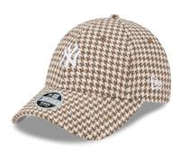 New Era 9Forty Women's Cap - HOUNDSTOOTH New York Yankees Beige