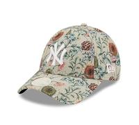 New Era 9FORTY Women's Cap All Over Print Floral MLB New York Yankees Beige/White