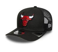 New Era 9Seventy Adult's NBA Chicago Bulls Stretch Snap Trucker Baseball Cap Hat Black