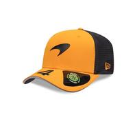 New Era McLaren F1 2025 9SEVENTY Adults Baseball Cap, Lando Norris Driver Edition, Orange and Grey Mesh Trucker Hat