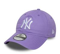 New Era 9Twenty Adult's League Essential MLB New York Yankees Baseball Cap Hat Medium Purple