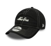 New Era 9TWENTY Cotton Baseball Cap - Contrast Stitch - Black-White