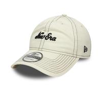 New Era 9TWENTY Cotton Baseball Cap - Contrast Stitch - Ivory-Black