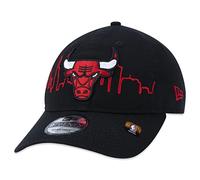 New Era 9Twenty NBA Tip Off Bulls CapEra Women/Men - Curved Brim Cap Baseball Strapback Metal Buckle, with Peak Winter Autumn-Winter - One Size Black