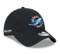 New Era 9Twenty Strapback Cap - Crucial Catch Miami Dolphins Black