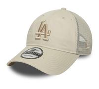 NEW ERA LA DODGERS TRUCKER CAP.9TWENTY WASHED IVORY STRAPBACK BASEBALL HAT S25